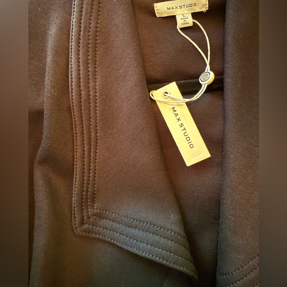 Max Studio Black Open Front Blazer - Picture 8 of 10